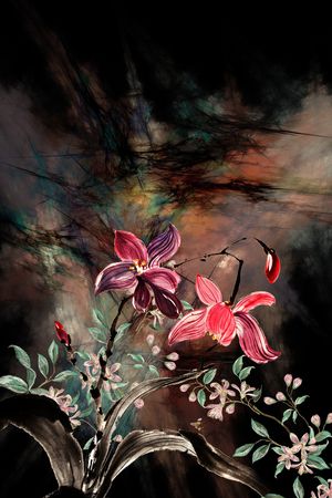 复古印花华亿平台图片