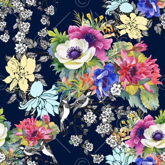 水彩印花华亿平台图片