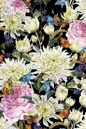 菊花印花华亿平台图片