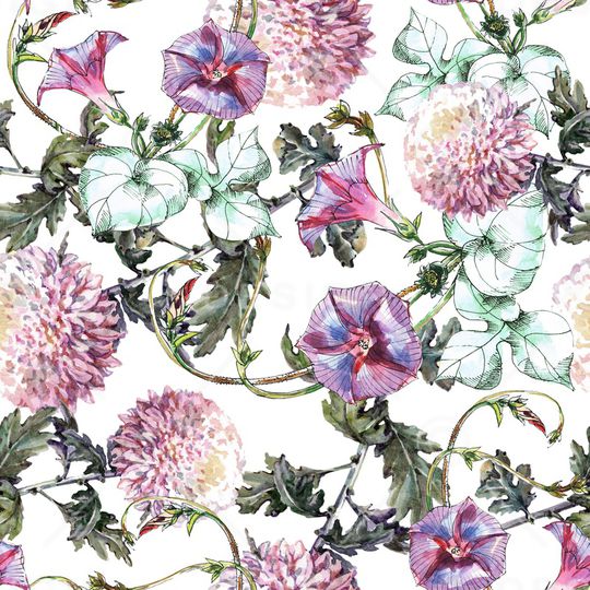 水彩印花华亿平台图片