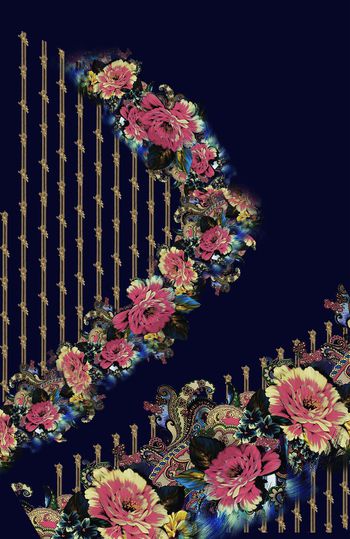 定位花印花华亿平台图片