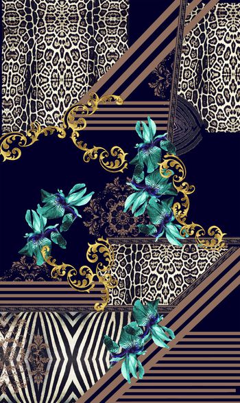 定位花印花华亿平台图片