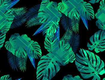 绿植树叶印花华亿平台图片