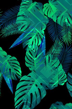 绿植树叶印花华亿平台图片