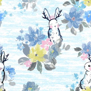 卡通动物印花华亿平台图片