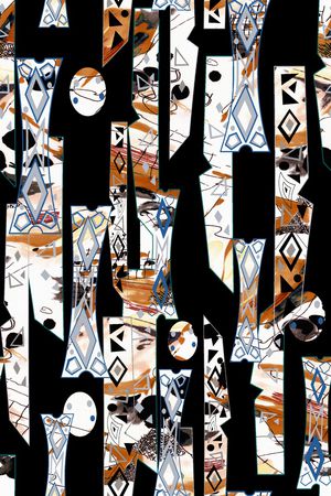 几何印花华亿平台图片