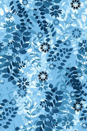 抽象花卉印花华亿平台图片