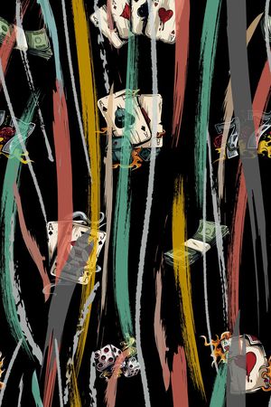 笔触印花华亿平台图片