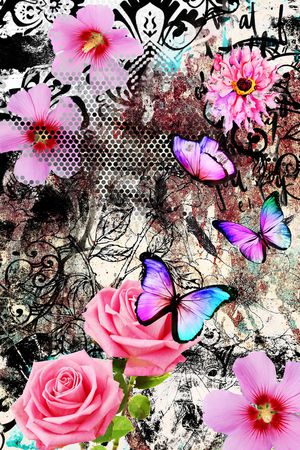 玫瑰花印花华亿平台图片