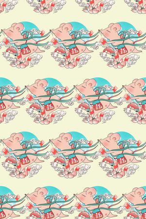 小清新印花华亿平台图片