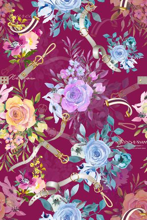 连衣裙印花华亿平台图片