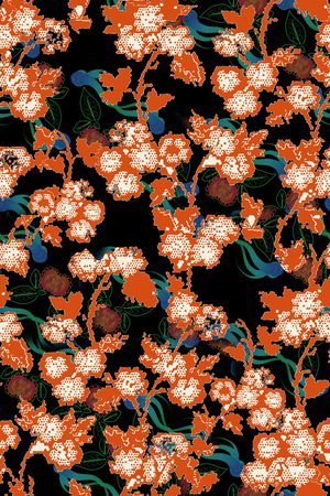 复古印花华亿平台图片