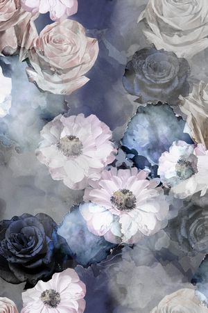 抽象花卉印花华亿平台图片