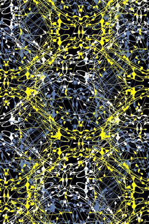 抽象男装印花华亿平台图片