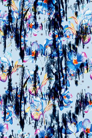 佩斯利印花华亿平台图片