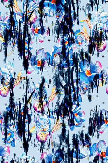 佩斯利印花华亿平台图片