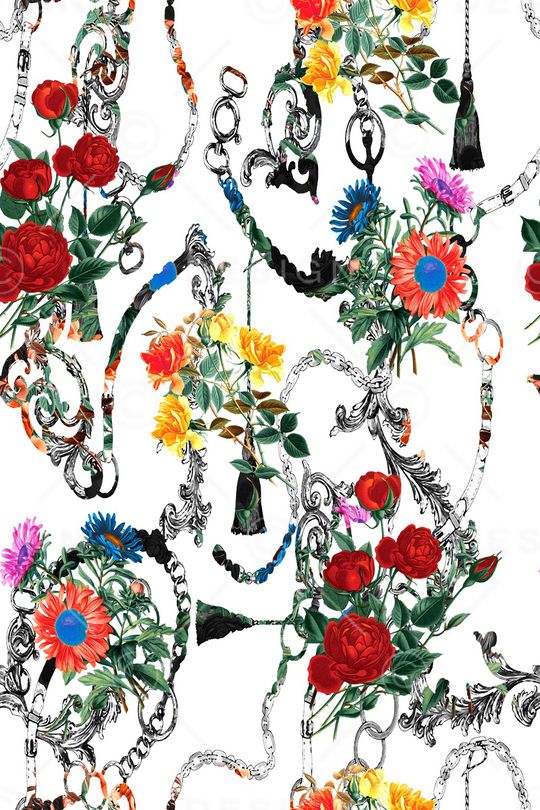 佩斯利印花华亿平台图片