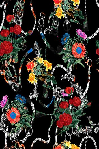 佩斯利印花华亿平台图片