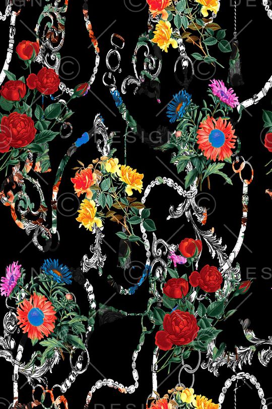 佩斯利印花华亿平台图片