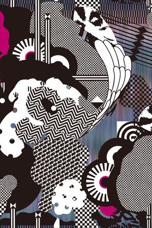 几何印花华亿平台图片