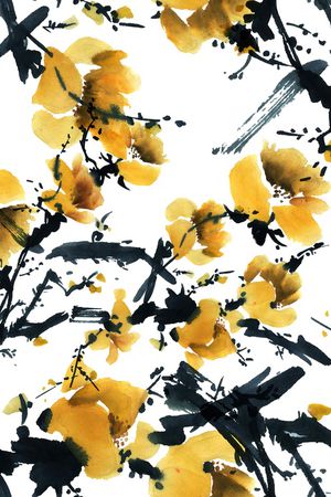 水彩印花华亿平台图片