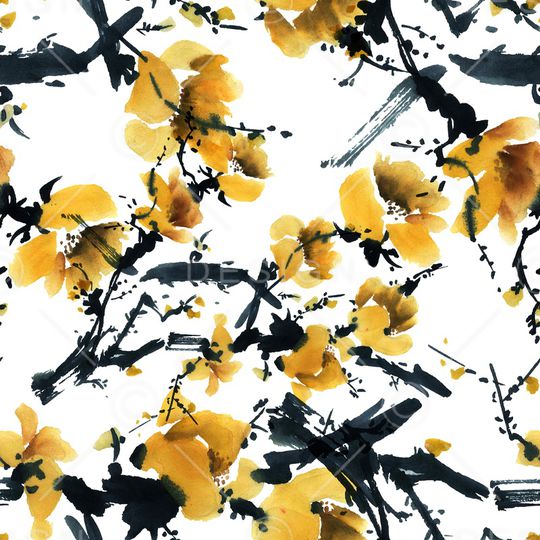 水彩印花华亿平台图片