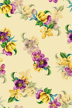 满版散花印花华亿平台图片