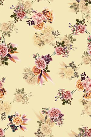 玫瑰花印花华亿平台图片