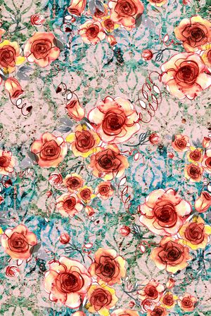 复古印花华亿平台图片