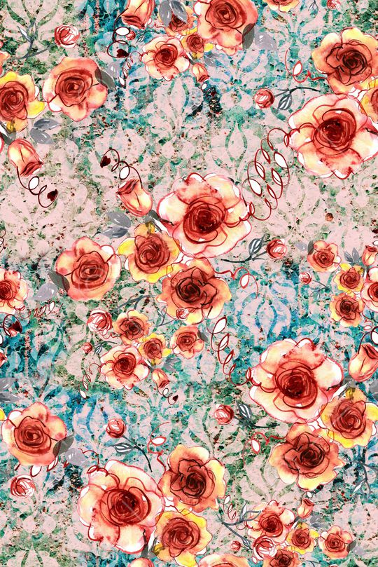 复古印花华亿平台图片