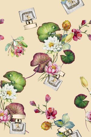 香水瓶印花华亿平台图片