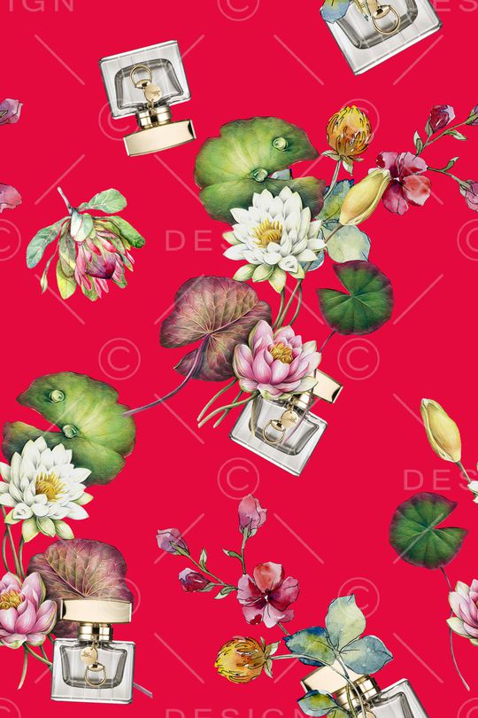 香水瓶印花华亿平台图片