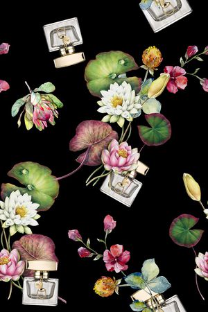 香水瓶印花华亿平台图片