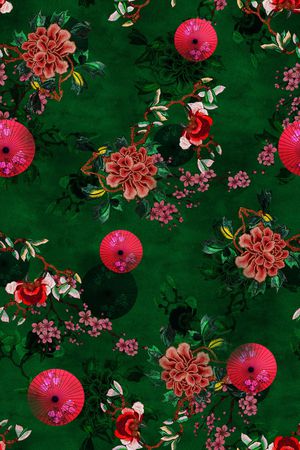 复古印花华亿平台图片