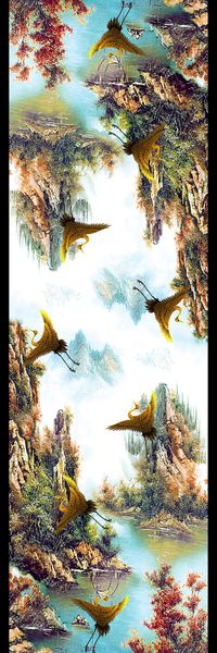 披肩长巾印花华亿平台图片