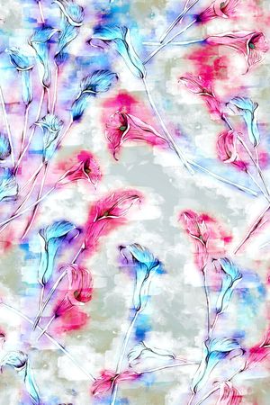 花卉印花华亿平台图片