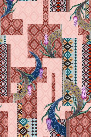 几何印花华亿平台图片