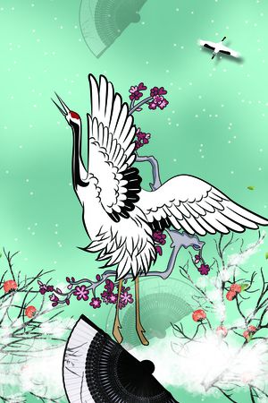 中国风定位花印花华亿平台图片