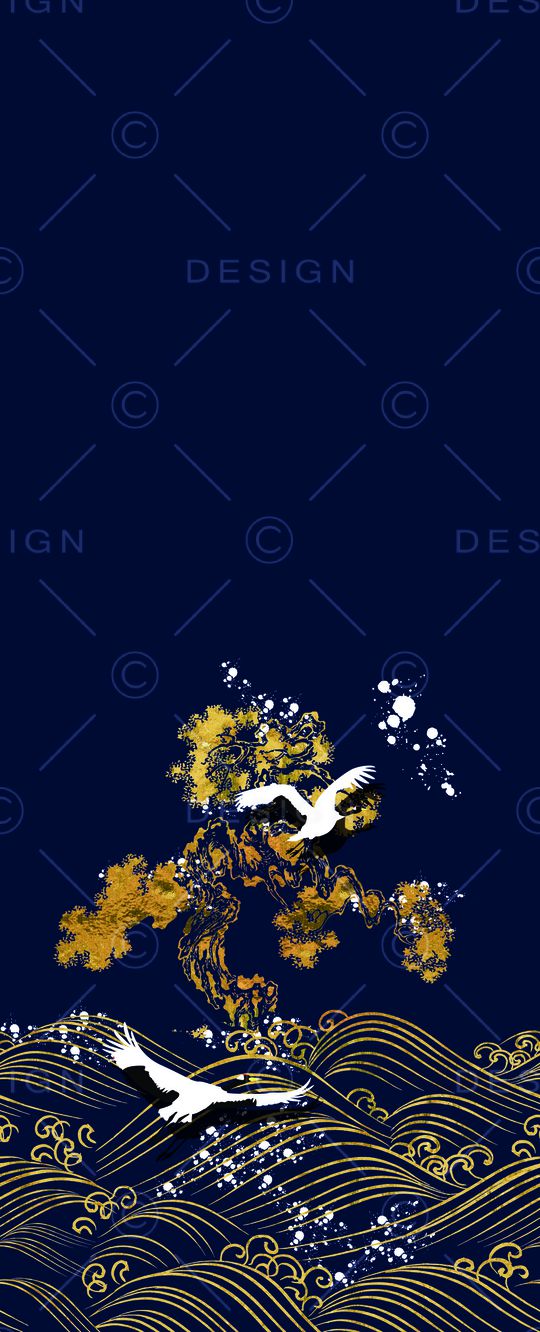 中国风定位花印花华亿平台图片