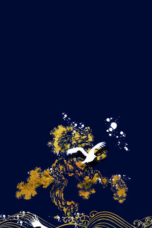 中国风定位花印花华亿平台图片