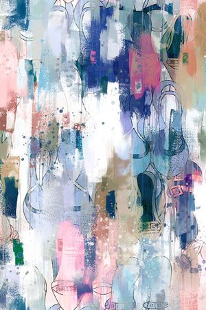 抽象印花华亿平台图片