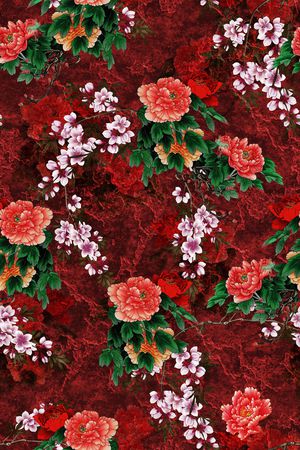 复古印花华亿平台图片