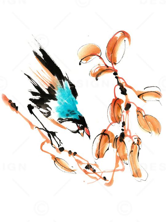 鸟印花华亿平台图片