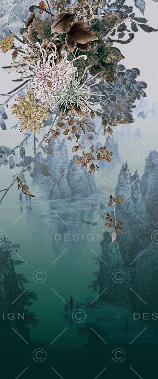 旗袍印花华亿平台图片