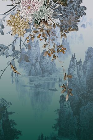 旗袍印花华亿平台图片