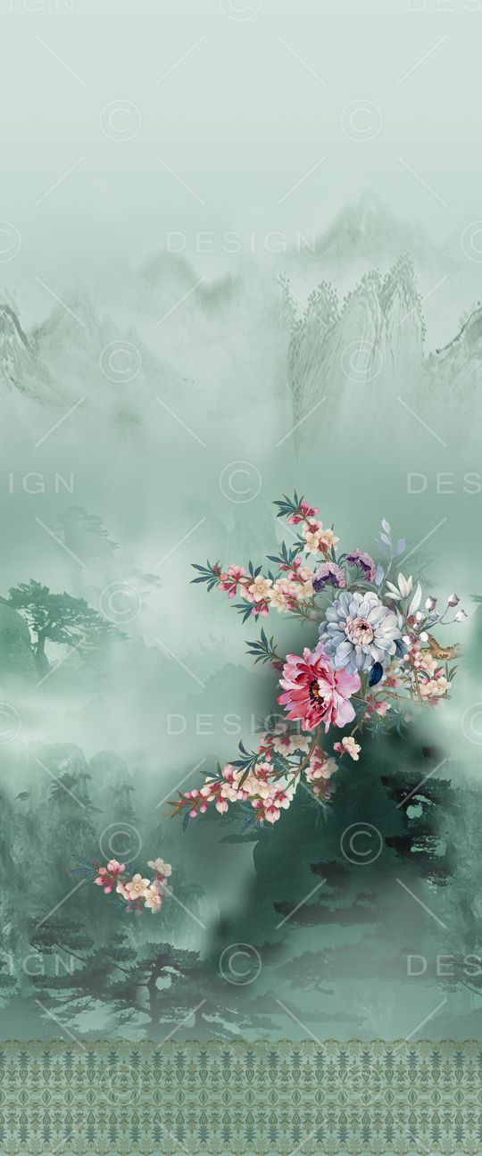 旗袍印花华亿平台图片