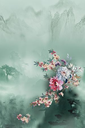 旗袍印花华亿平台图片