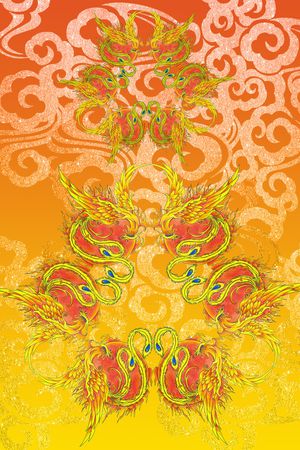 复古印花华亿平台图片