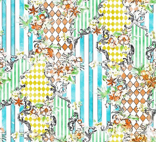 水彩印花华亿平台图片