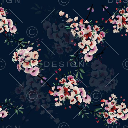 花卉印花华亿平台图片